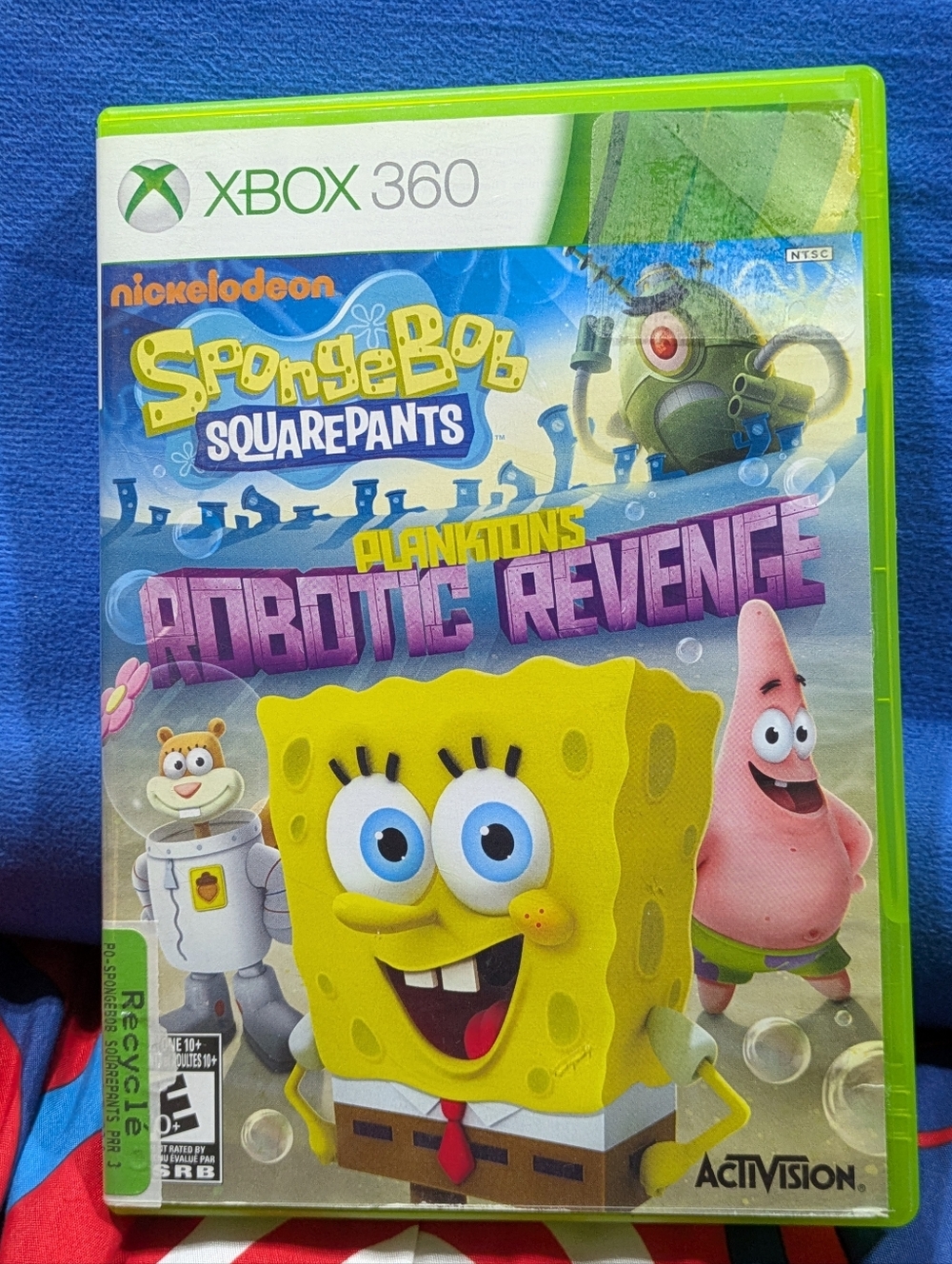 SPONGEBOB SQUARE PANTS | Plankton's Robotic Revenge | Xbox 360 Game In Box | VG